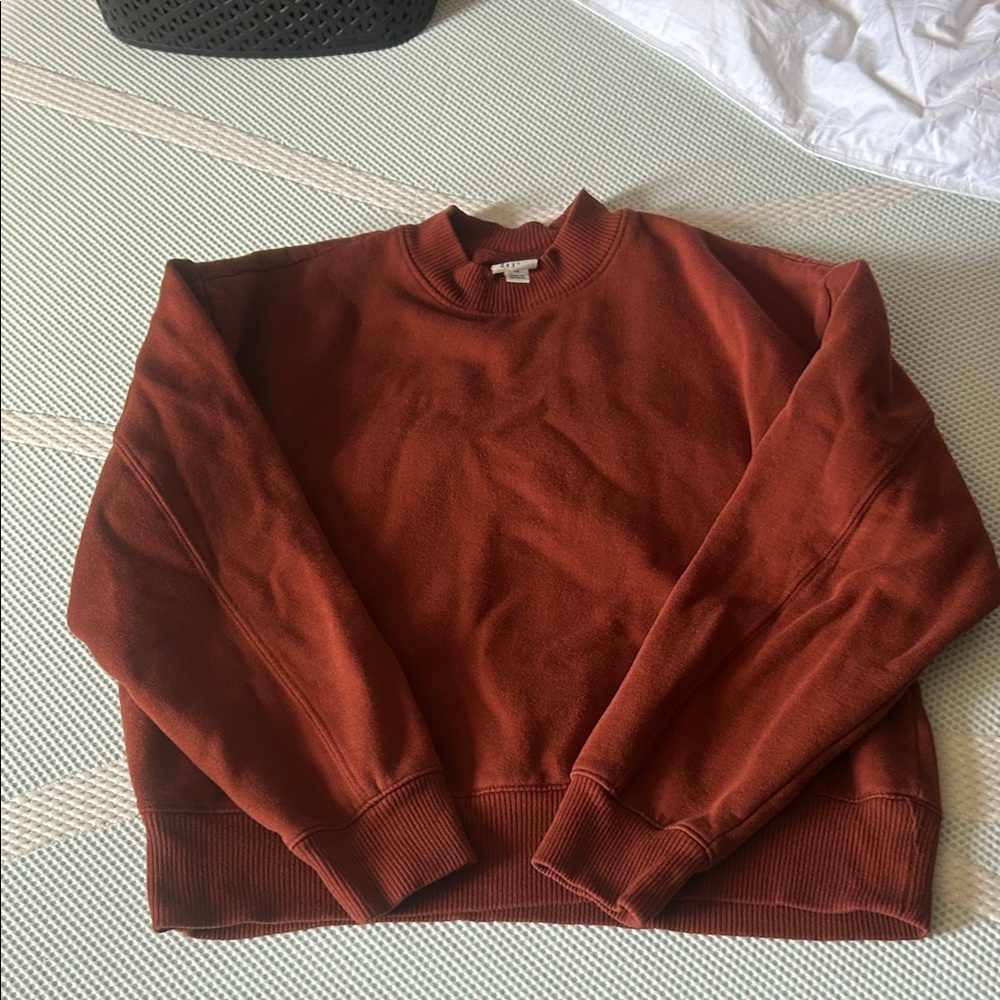 a new day Crewneck Sweater in Rust
